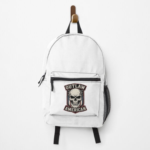 Item preview, Outlaw American Vintage Skull Shield Emblem designed and sold by samadchabot.