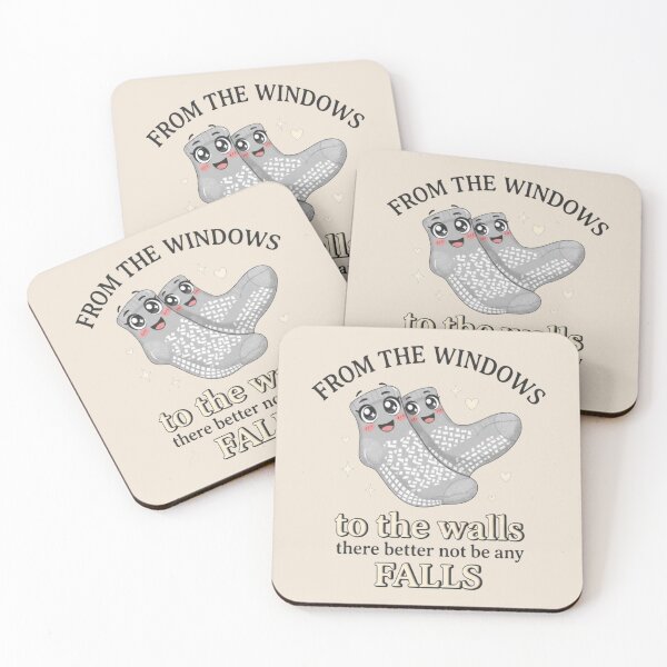 Item preview, From The Windows To The Walls There Better Not Be Any Falls, Funny Nurse, Hospital Humor Nurse designed and sold by toongstudio.