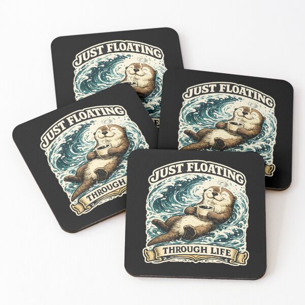 Item preview, Just Floating Through Life Sea Otter Coffee designed and sold by Mr Lee.