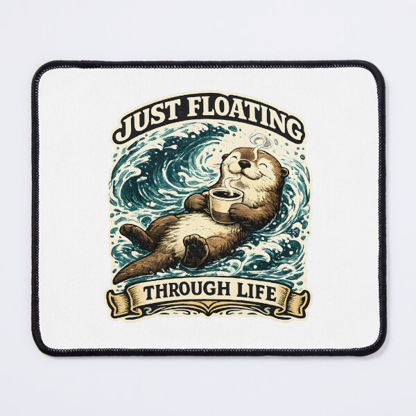 Item preview, Just Floating Through Life Sea Otter Coffee designed and sold by Mr Lee.