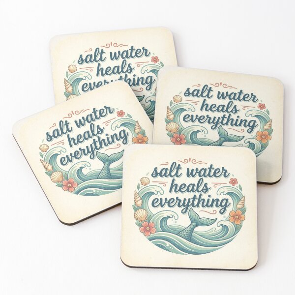 Item preview, Salt Water Heals Everything T-Shirt | Funny Summer Gift | Beach Lover Shirt | Mermaid Tee designed and sold by SunnyDesign82.