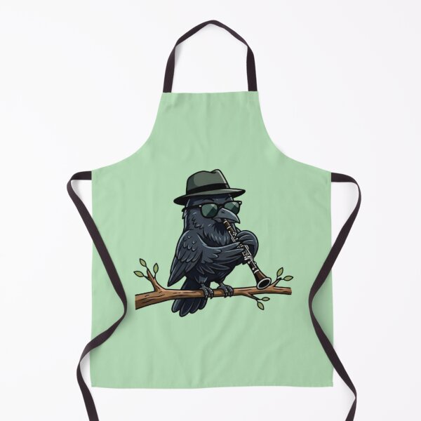 Item preview, Jazz Crow – Clarinet on the Branch designed and sold by Dogandesighn.