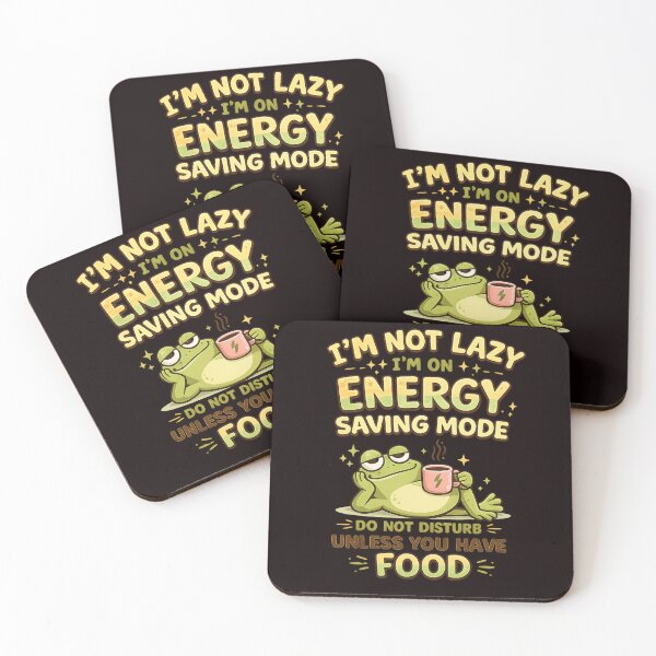 Item preview, Funny Frog Energy Saving Mode | Cute Frog Meme | Lazy Frog Cartoon designed and sold by Tadeusz1.