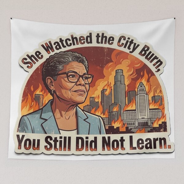 Item preview, Karen Bass - She Watched the City Burn designed and sold by Kirrindy Designs.
