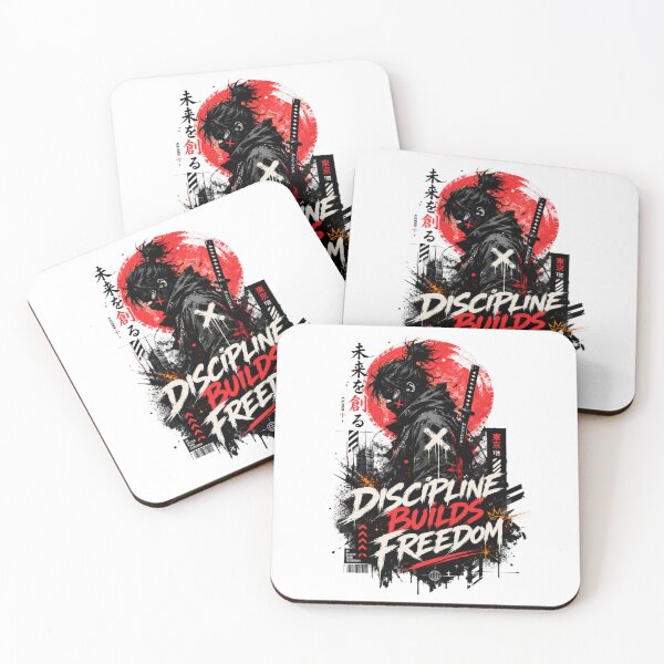 Item preview, Discipline Builds Freedom Samurai Ink designed and sold by aminomen.