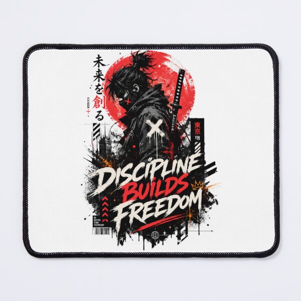 Item preview, Discipline Builds Freedom Samurai Ink designed and sold by aminomen.