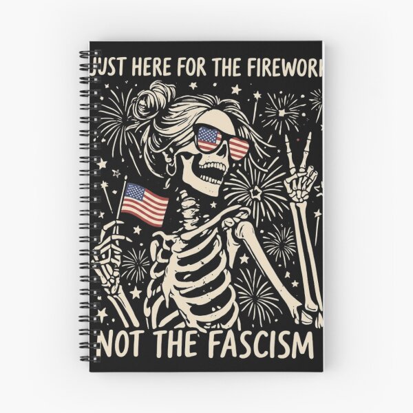 Item preview, Just Here For The Fireworks Not The Fascism Skeleton 4th of July designed and sold by haitrieuic96.