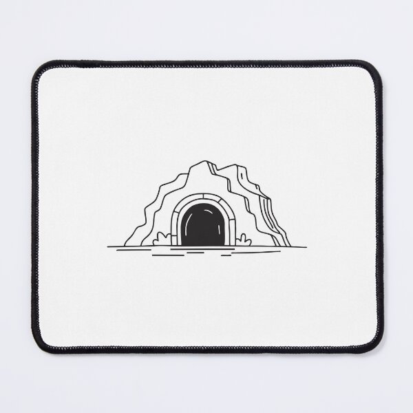 Item preview, Tunnel Entrance Beside Rocky Cliff designed and sold by rasagamastore.