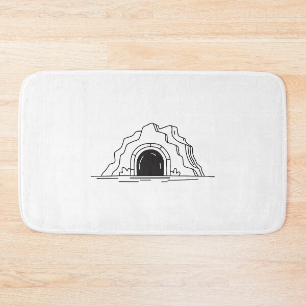 Item preview, Tunnel Entrance Beside Rocky Cliff designed and sold by rasagamastore.