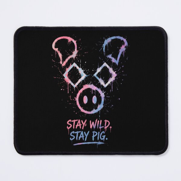 Item preview, Stay Wild Stay Pig Watercolor Splatter Streetwear T-Shirt designed and sold by IXM_CREATION.