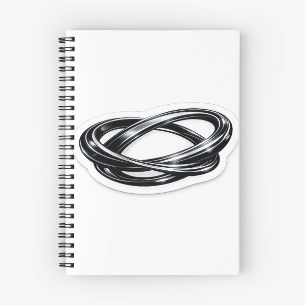 Item preview, Chrome Orbit Core Futuristic Logo Sticker designed and sold by MyCreatureArt.