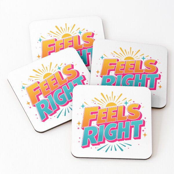 Item preview, Feels Right Positive Typography Retro Sunshine designed and sold by crackerflake.