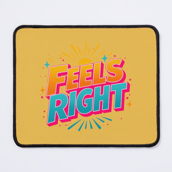 Item preview, Feels Right Positive Typography Retro Sunshine designed and sold by crackerflake.