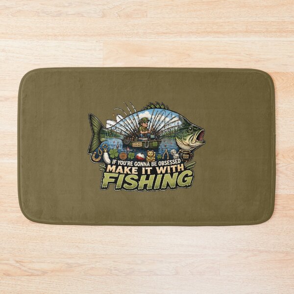 Item preview, Obsessed with Fishing - And Lovin' It designed and sold by 2BrokeYoopers.