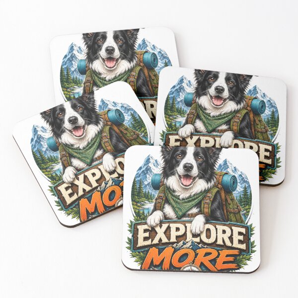 Item preview, Explore More Adventure Dog Hiking Sticker designed and sold by PawFusionArt.