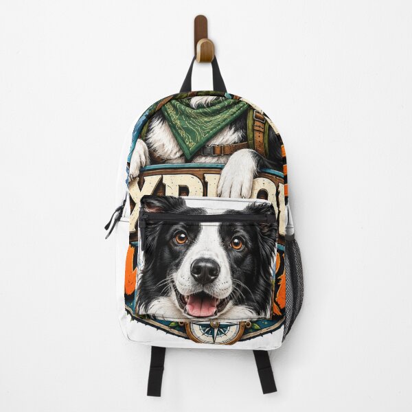Item preview, Explore More Adventure Dog Hiking Sticker designed and sold by PawFusionArt.