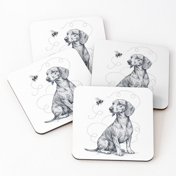 Item preview, Dachshund Bumble Bee Honeybee Dog Lover designed and sold by Kimberley King Art  King Art.