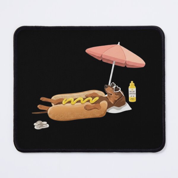 Item preview, Funny Dachshund Hot Dog Pun Beach Summer Vibes designed and sold by haitrieuic96.