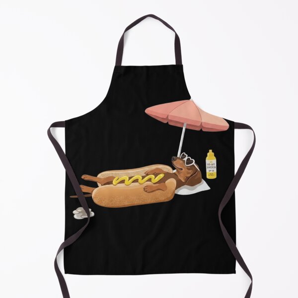 Item preview, Funny Dachshund Hot Dog Pun Beach Summer Vibes designed and sold by haitrieuic96.