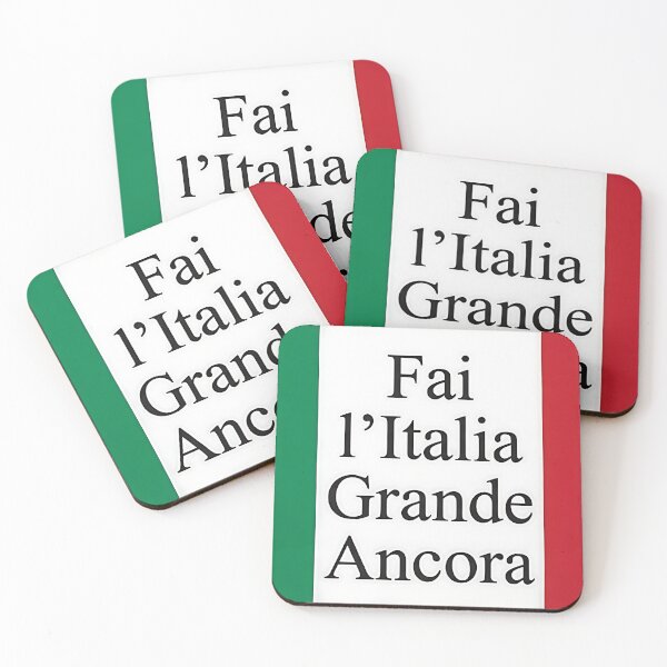 Item preview, Fai l’Italia Grande Ancora - Design Patriottico e satirico di un motto USA designed and sold by ToxicInkArt.