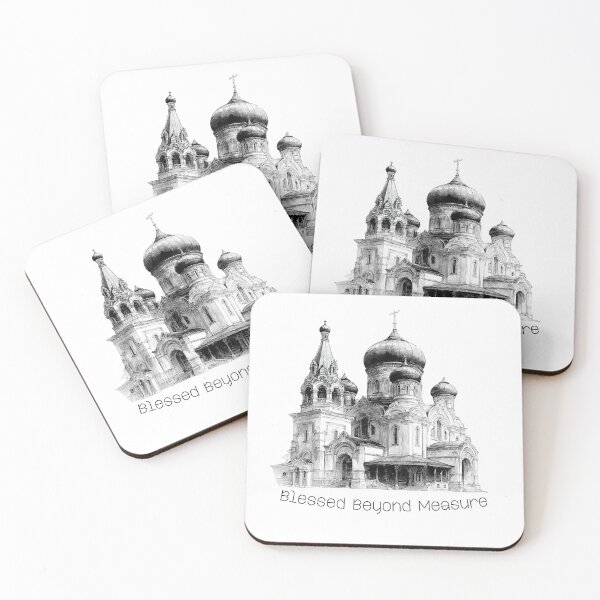 Item preview, Blessed Beyond Measure Orthodox Church Sketch Christian Faith Inspirational Design designed and sold by Anastasiia Yurevych.
