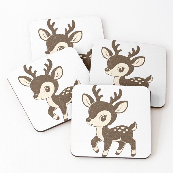 Item preview, Vintage Two-Tone Cute Deer Illustration | Retro Woodland Animal PNG designed and sold by andrytaka.