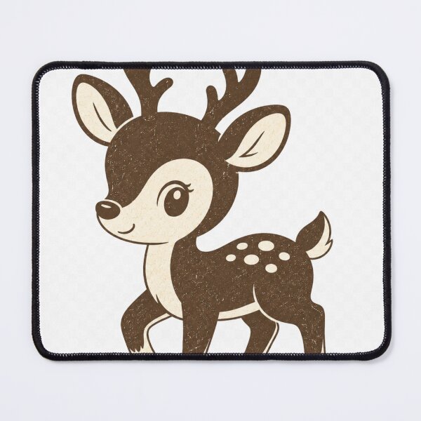 Item preview, Vintage Two-Tone Cute Deer Illustration | Retro Woodland Animal PNG designed and sold by andrytaka.