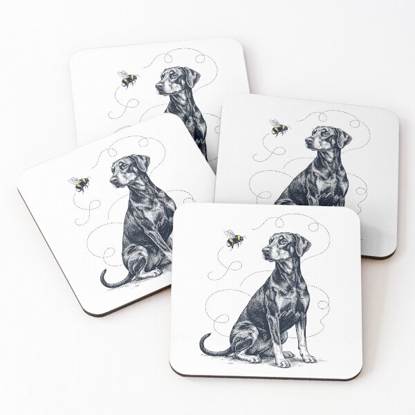 Item preview, Doberman Pinscher Bumble Bee Honeybee Dog Lover designed and sold by Kimberley King Art  King Art.