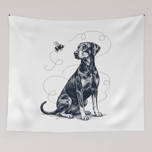 Item preview, Doberman Pinscher Bumble Bee Honeybee Dog Lover designed and sold by Kimberley King Art  King Art.