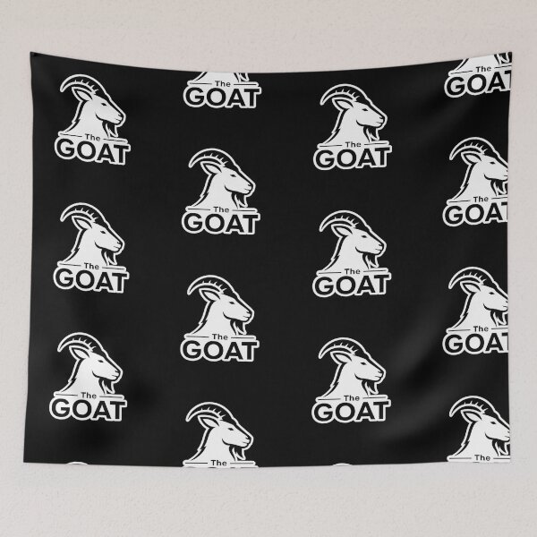 Item preview, The GOAT Minimalist Goat Logo Sticker | Greatest Of All Time Design designed and sold by naruto4925.