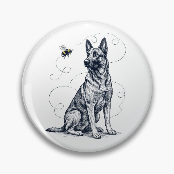 Item preview, Dutch Shepherd Bumble Bee Honeybee Dog Lover designed and sold by Kimberley King Art  King Art.