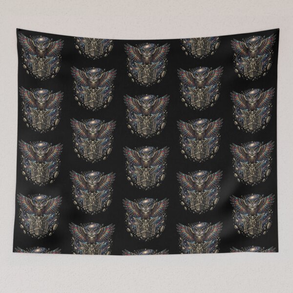 Item preview, Celestial Guardian – Cosmic Owl Cathedral designed and sold by Dogandesighn.