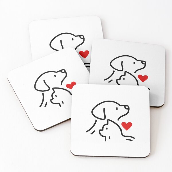 Item preview, Minimalist Pets Silhouette – Cat and Dog Together 4 designed and sold by SsjAlban.