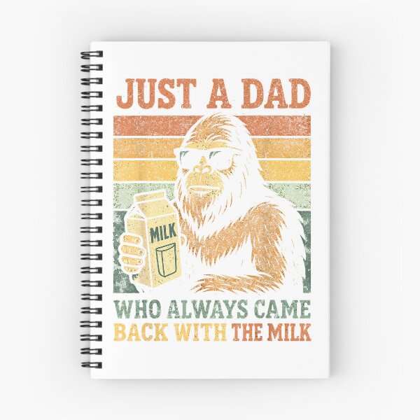 Item preview, Bigfoot Papa, Just A Dad Who Always Came Back with The Milk T-Shirt designed and sold by DArtfulStudio.
