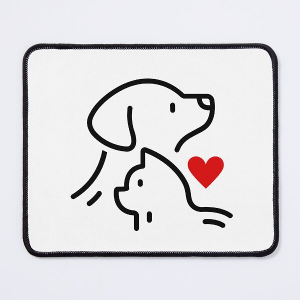Item preview, Minimalist Pets Silhouette – Cat and Dog Together 4 designed and sold by SsjAlban.