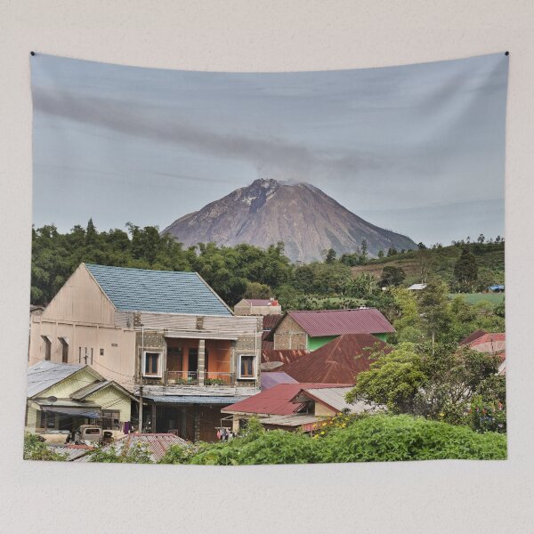 Item preview, Rural village at the foot of the active volcano designed and sold by franck380.