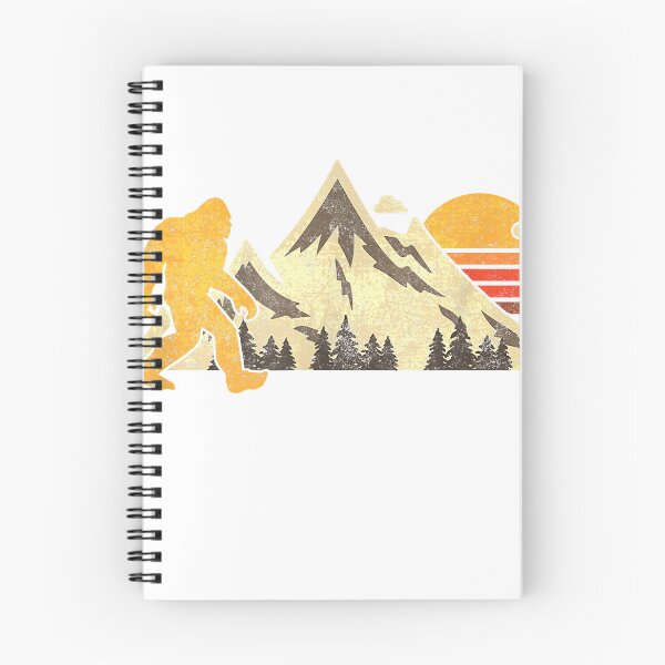 Item preview, Bigfoot Vintage Mountain Sun Sasquatch Camping Hiking T-Shirt designed and sold by DArtfulStudio.