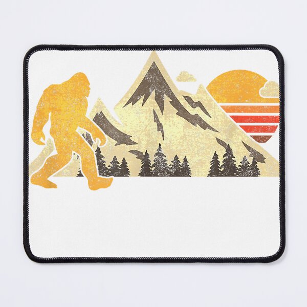 Item preview, Bigfoot Vintage Mountain Sun Sasquatch Camping Hiking T-Shirt designed and sold by DArtfulStudio.