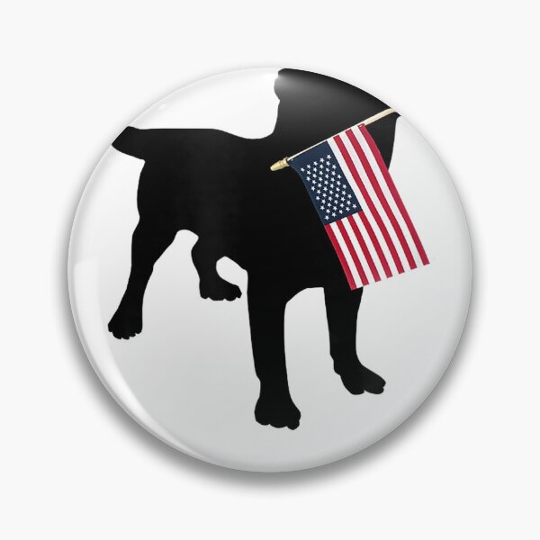 Item preview, Black Lab Dog Holding July 4th Patriotic USA Flag T-Shirt T-Shirt designed and sold by Othinus.