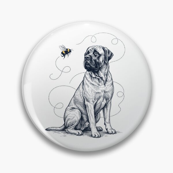 Item preview, English Mastiff Bumble Bee Honeybee Dog Lover designed and sold by Kimberley King Art  King Art.
