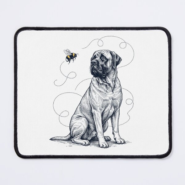Item preview, English Mastiff Bumble Bee Honeybee Dog Lover designed and sold by Kimberley King Art King Art.