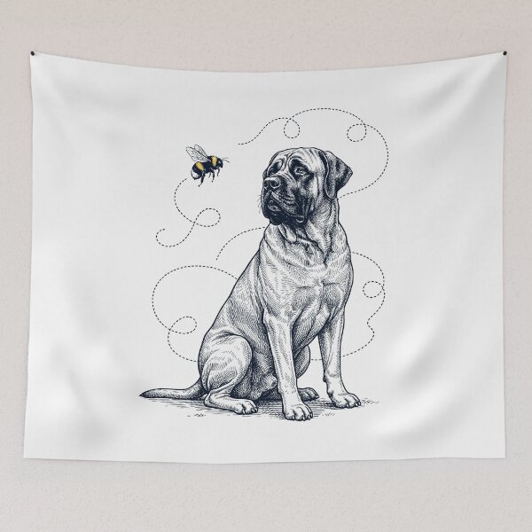 Item preview, English Mastiff Bumble Bee Honeybee Dog Lover designed and sold by Kimberley King Art  King Art.