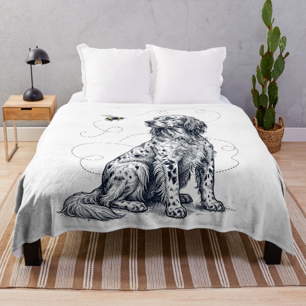 Item preview, English Setter Bumble Bee Honeybee Dog Lover designed and sold by Kimberley King Art King Art.