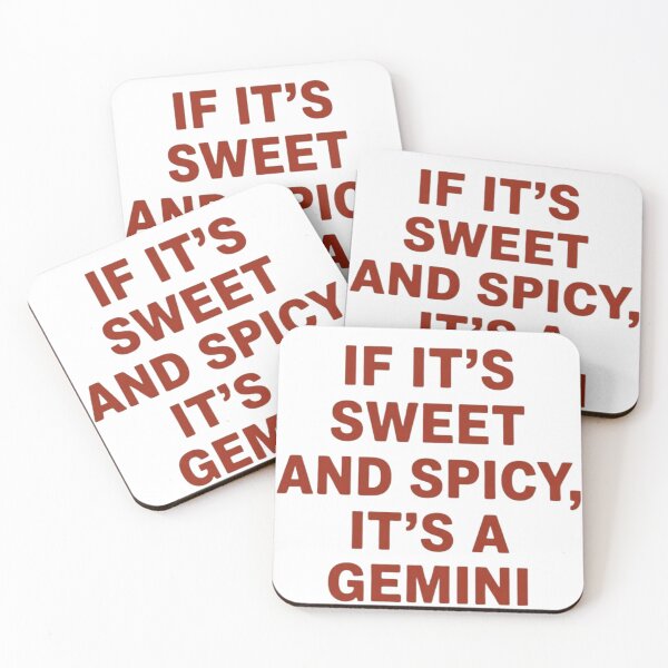 Item preview, Sweet and Spicy Gemini Funny Zodiac Sign Astrology Quote designed and sold by haitrieuic96.