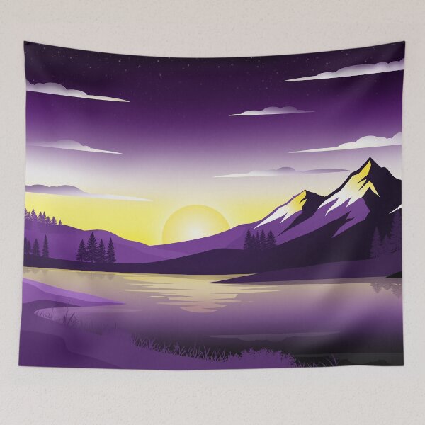 Item preview, Nonbinary flag scenery designed and sold by Blairsley.