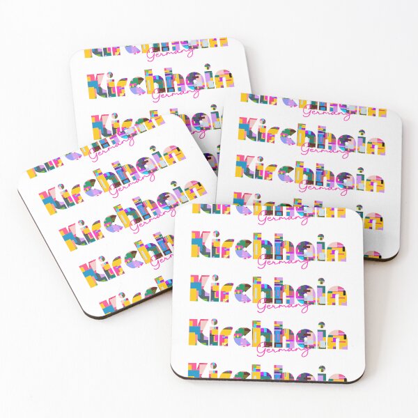 Item preview, Kirchhain, Germany, Vibrant Abstract City Typography Art designed and sold by Wanderful-roads.