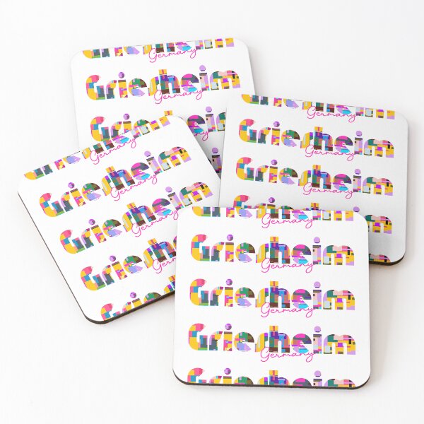 Item preview, Griesheim, Germany, Vibrant Abstract City Typography Art designed and sold by Wanderful-roads.
