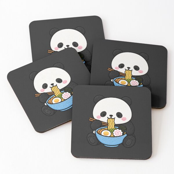 Item preview, Panda Ramen Embroidery Patch | Cute Kawaii Panda Noodle Lover designed and sold by ColorSplash123.