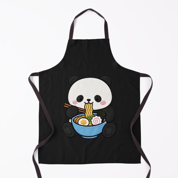 Item preview, Panda Ramen Embroidery Patch | Cute Kawaii Panda Noodle Lover designed and sold by ColorSplash123.