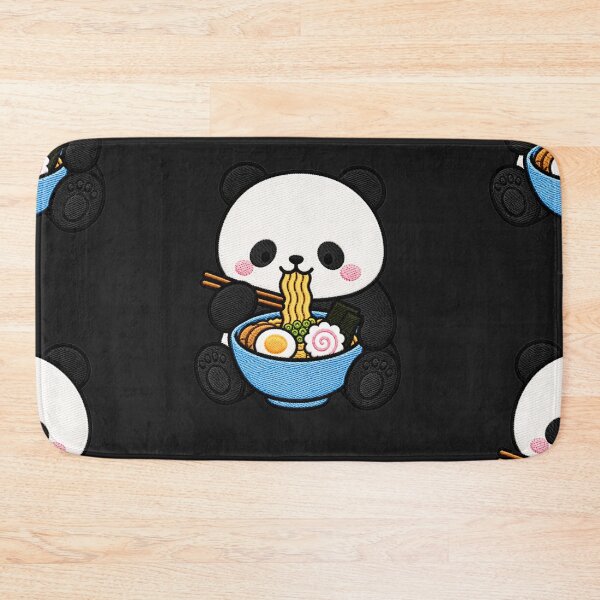 Item preview, Panda Ramen Embroidery Patch | Cute Kawaii Panda Noodle Lover designed and sold by ColorSplash123.
